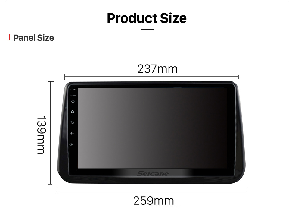 Seicane 9 Zoll Android 13.0 für 2014 2015 2016-2021 MAZDA 2 CX-3 Stereo-GPS-Navigationssystem mit Bluetooth-Touchscreen-Unterstützung Rückfahrkamera