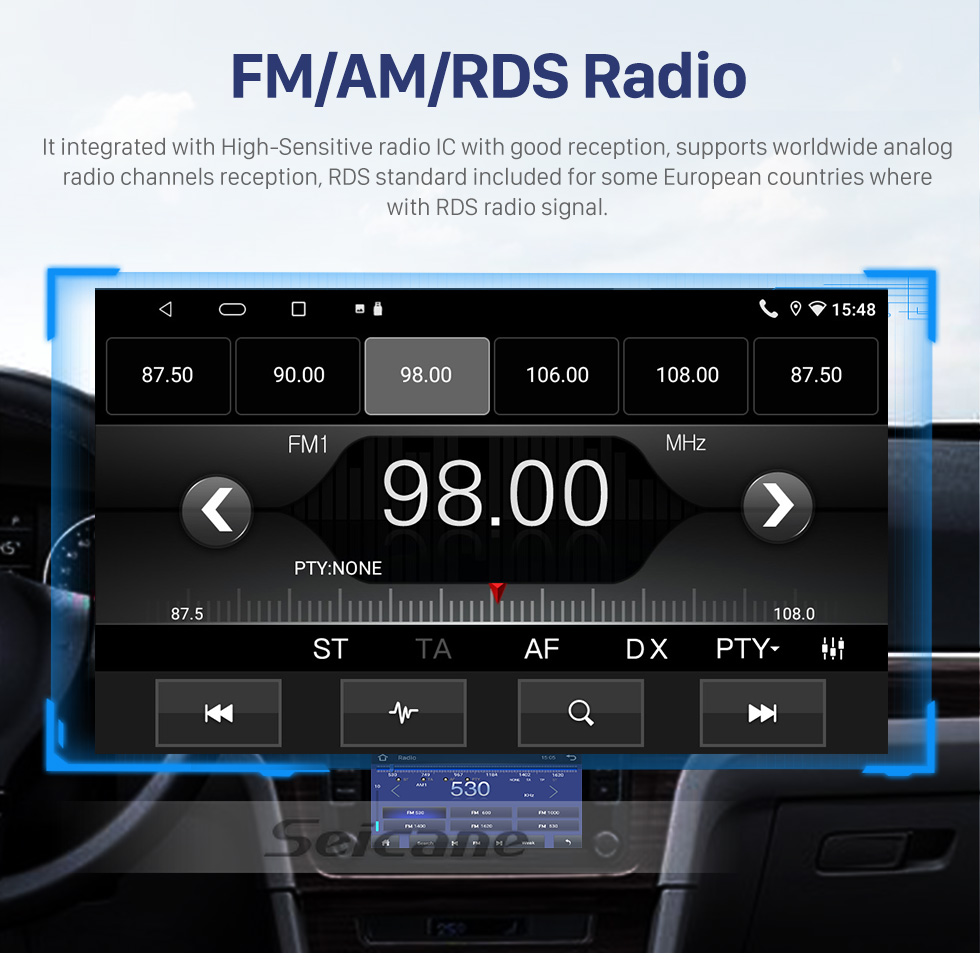 Seicane 9 pouces Android 10.0 pour 2005-2010 NISSAN TIIDA Système de navigation GPS stéréo avec prise en charge de l&amp;#39;écran tactile Bluetooth Caméra de recul