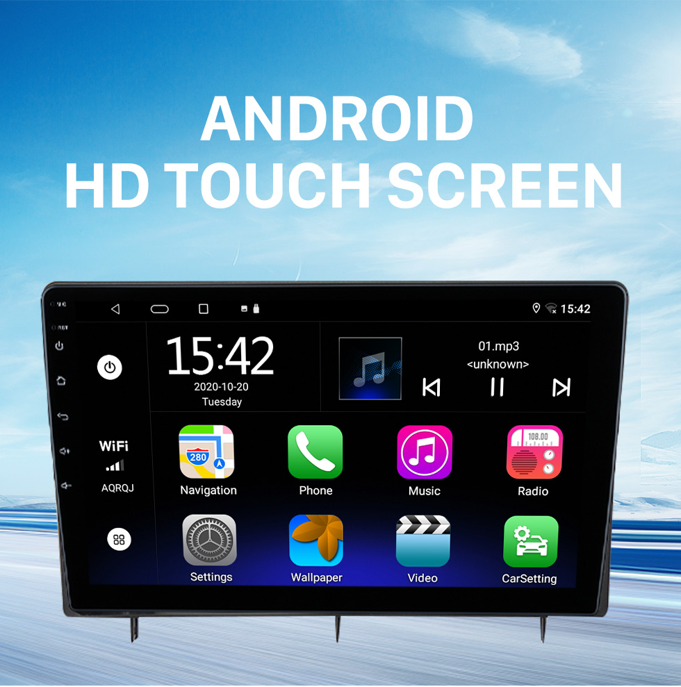 Seicane 10,1 pouces Android 12.0 pour 2022 HONDA CIVIC Système de navigation GPS stéréo avec prise en charge de l&amp;amp;amp;amp;amp;#39;écran tactile Bluetooth Caméra de recul
