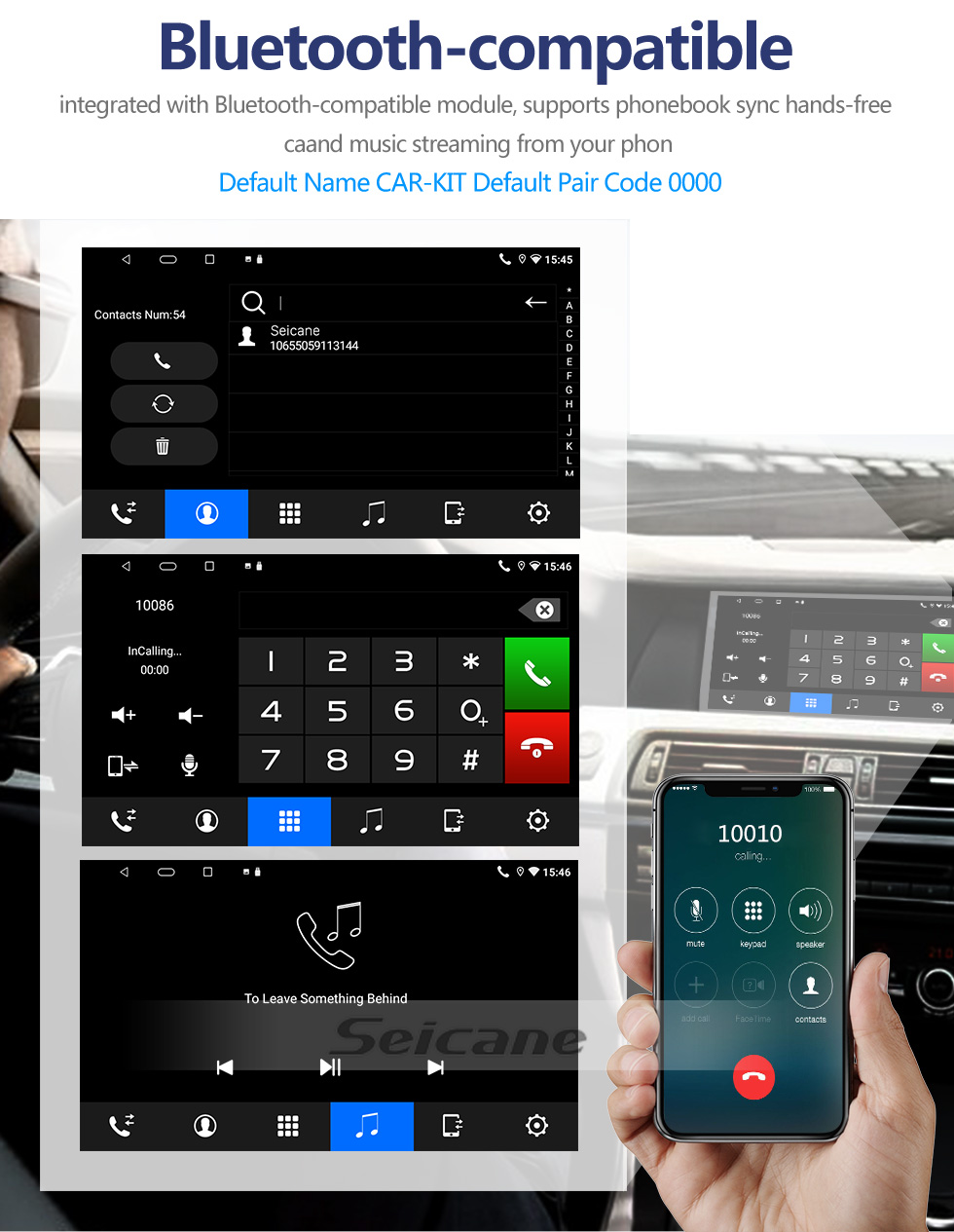 Seicane 10,1 pouces Android 12.0 pour 2022 HONDA CIVIC Système de navigation GPS stéréo avec prise en charge de l&amp;amp;amp;amp;amp;#39;écran tactile Bluetooth Caméra de recul