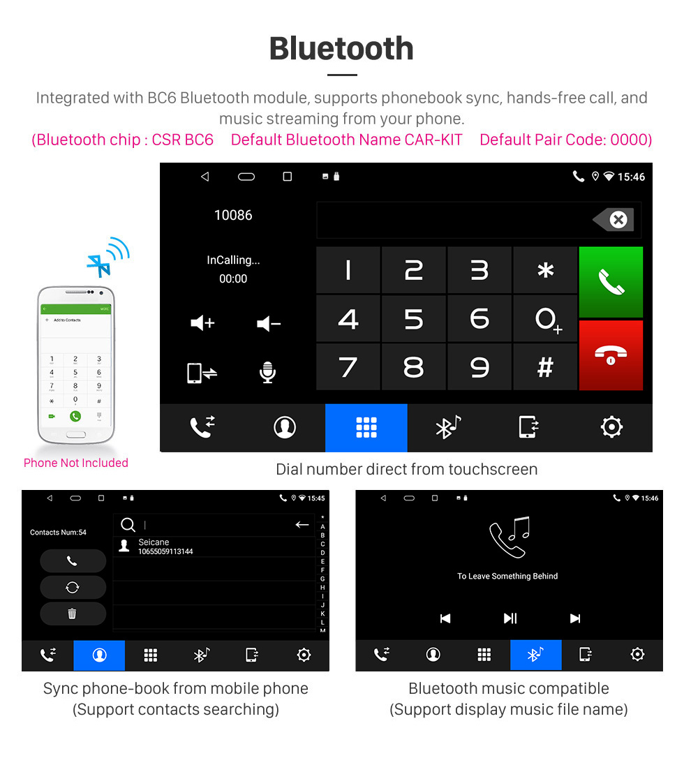 Seicane 9 Zoll Android 13.0 für 2016 HYUNDAI I40 Stereo-GPS-Navigationssystem mit Bluetooth-Touchscreen-Unterstützung Rückfahrkamera