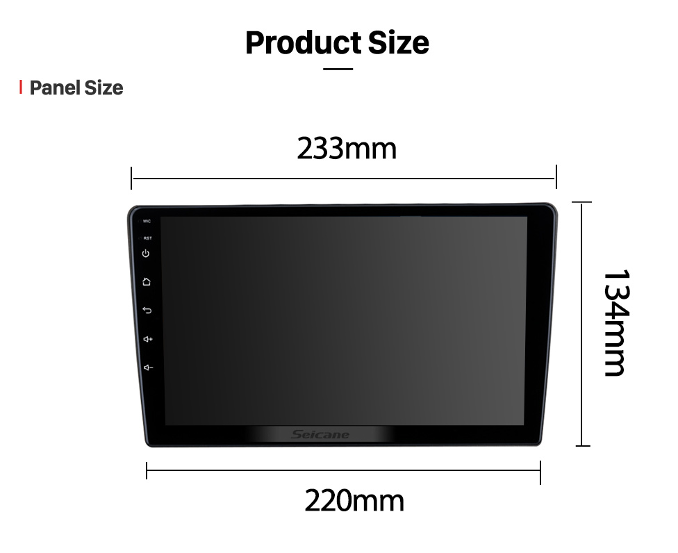 Seicane 9 pulgadas Android 13.0 para 2016 HYUNDAI I40 Sistema de navegación GPS estéreo con pantalla táctil Bluetooth compatible con cámara de visión trasera