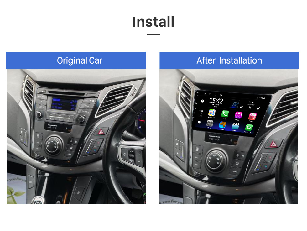 Seicane 9 pouces Android 13.0 pour 2016 HYUNDAI I40 système de navigation GPS stéréo avec prise en charge de l'écran tactile Bluetooth caméra de recul Seicane 9 pouces Android 13.0 pour 2016 HYUNDAI I40 système de navigation GPS stéréo avec prise en charge de l'écran tactile Bluetooth caméra de recul