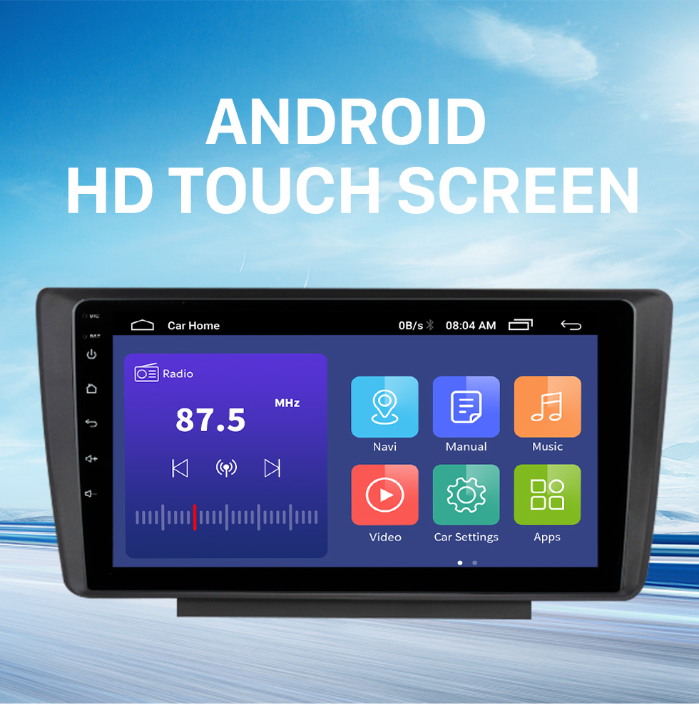 Seicane Bester 9-Zoll-Android 10.0-Touchscreen für 2004-2014 Skoda Octavia Stereo mit Carplay GPS-Navigationssystem, unterstützt RDS DSP AHD-Kamera DAB+