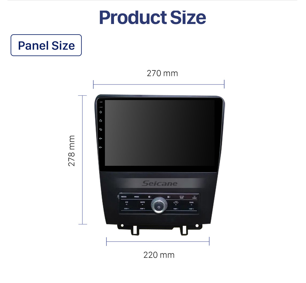 Seicane Aftermarket Radio for 2010 Ford Fusion with Android 10 System 9-inch Touchscreen Carplay Bluetooth support Nav System Rearview Camera 4G Net