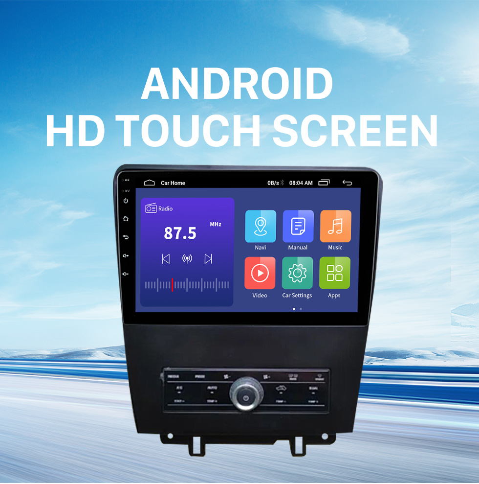 Seicane 9 pulgadas Android 10.0 para 2007-2010 DODGE CALIBER Sistema de navegación GPS estéreo con pantalla táctil Bluetooth compatible con cámara de visión trasera
