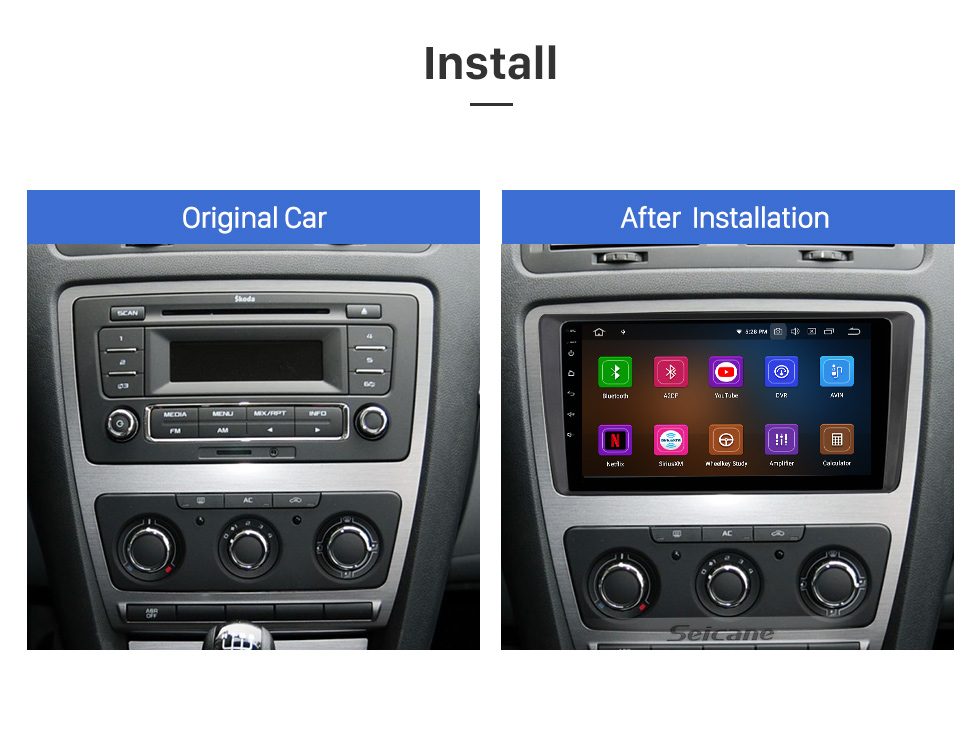 Seicane 10.1 &amp;quot;Android 11.0 HD Touch Screen Rádio Aftermarket para 2005-2010 Honda Odyssey (América do Norte) (LHD) com Carplay GPS Bluetooth suporte AHD Câmera Controle de Volante