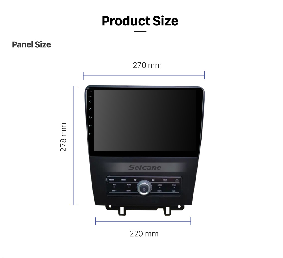 Seicane 9 pulgadas Android 11.0 para 2010 FORD FUSION Sistema de navegación GPS estéreo con Bluetooth OBD2 DVR