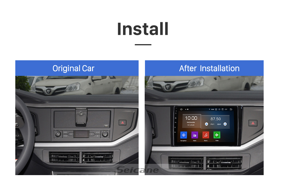 Seicane Pantalla táctil HD de 9 pulgadas Android 12.0 para 2018 TOYOTA PRIUS C RHD Radio Sistema de navegación GPS Bluetooth Carplay compatible con cámara de respaldo