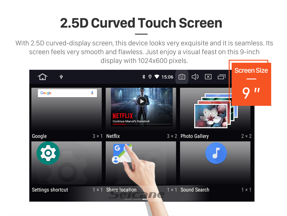 Seicane 9 pouces Android 11.0 pour 2015-2018 système de navigation GPS stéréo SOUEAST DX7 avec caméra de prise en charge Bluetooth Carplay
