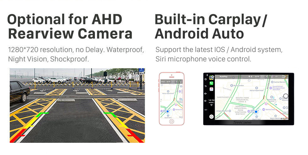 Seicane 9 pulgadas Android 11.0 para 2015-2018 SOUEAST DX7 Sistema de navegación GPS estéreo con cámara compatible con Bluetooth Carplay