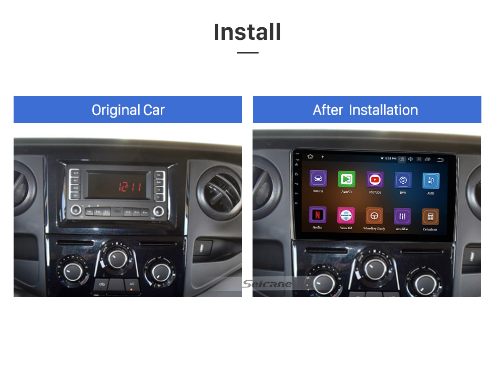 Seicane HD-сенсорный экран 9-дюймовый Android 13.0 для 2017 2018 2019 2020+ IVECO DAILY Radio Система GPS-навигации Поддержка Bluetooth Carplay Резервная камера Seicane HD-сенсорный экран 9-дюймовый Android 13.0 для 2017 2018 2019 2020+ IVECO DAILY Radio Система GPS-навигации Поддержка Bluetooth Carplay Резервная камера