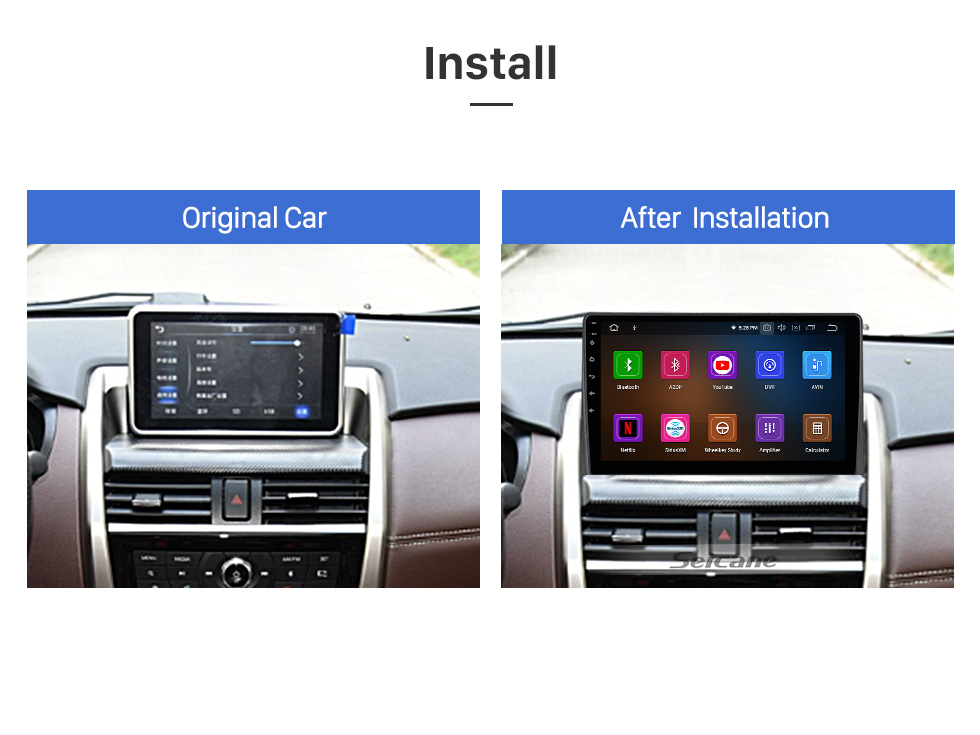 Seicane 9 &amp;quot;Android 11.0 HD Pantalla táctil Radio de posventa para 2020 BAIC ZHIDA X3 X5 con Carplay GPS Soporte Bluetooth Cámara AHD Control del volante