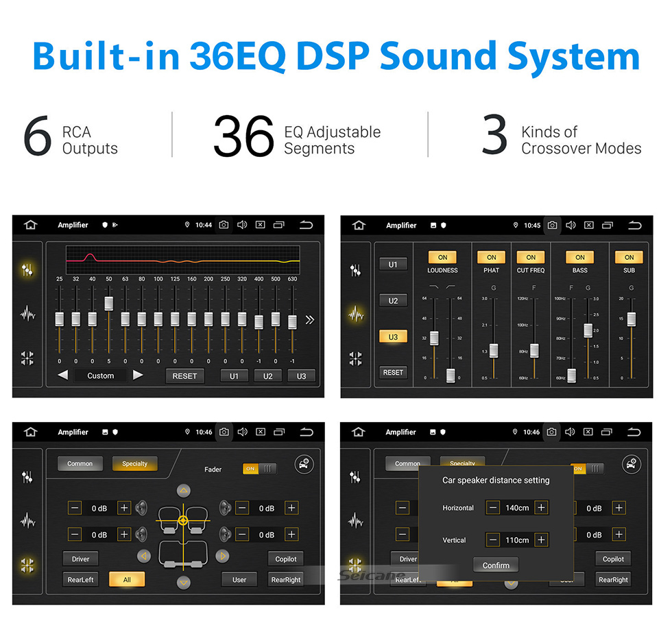 Seicane 9-дюймовый Android 11.0 для 2012+ DFSK C37 2017+ EC36 GPS-навигация Радио с Bluetooth HD Поддержка сенсорного экрана TPMS DVR Камера Carplay DAB+