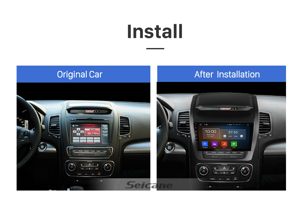 Seicane Carplay 10.1 pulgadas HD Pantalla táctil Android 12.0 para 2019 NISSAN SUNNY LHD Navegación GPS Android Auto Unidad principal Soporte DAB + OBDII WiFi Control del volante