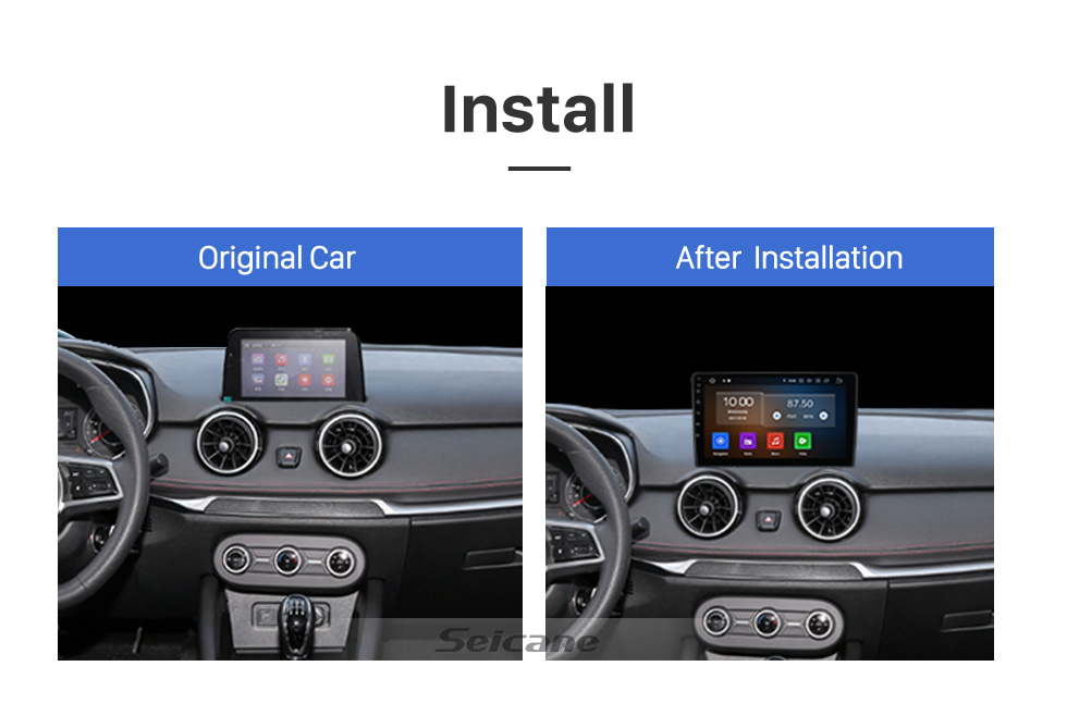 Seicane Carplay OEM 9 polegadas Android 13.0 para 2021 2022 DFSK GLORY 500 ANOS Rádio GPS Navigation System Com HD Touchscreen Bluetooth suporte OBD2 DVR TPMS