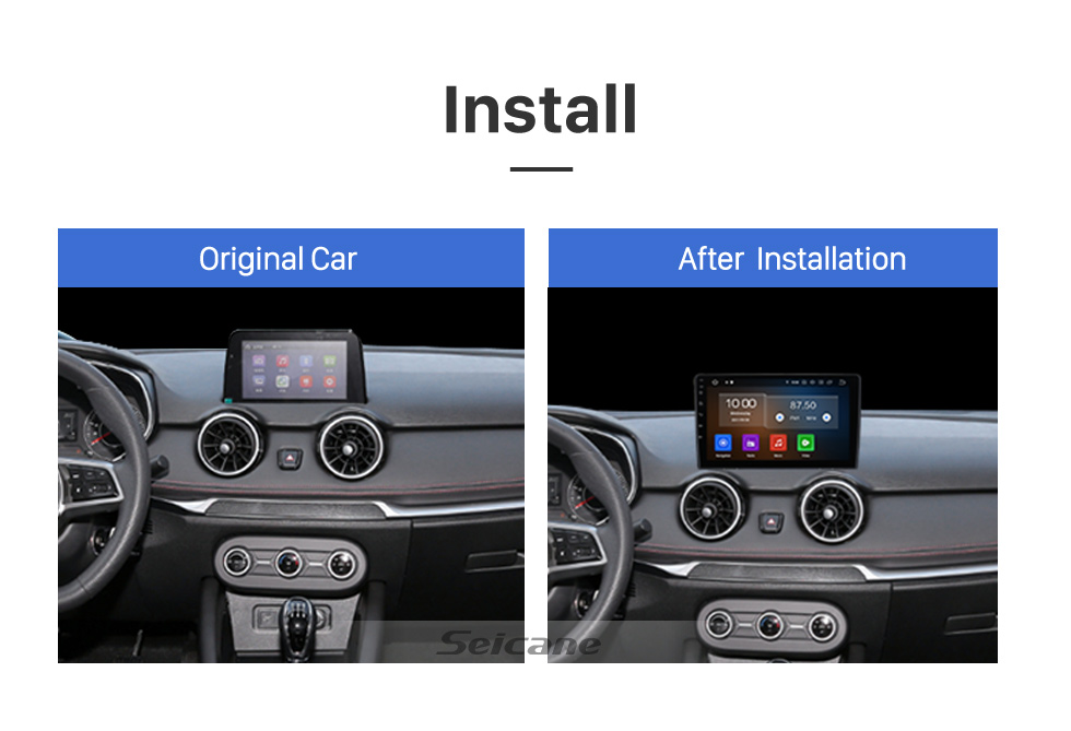 Seicane Carplay OEM 9 pulgadas Android 13.0 para 2021 2022 DFSK GLORY 500 AÑOS Radio Sistema de navegación GPS con pantalla táctil HD Soporte Bluetooth OBD2 DVR TPMS