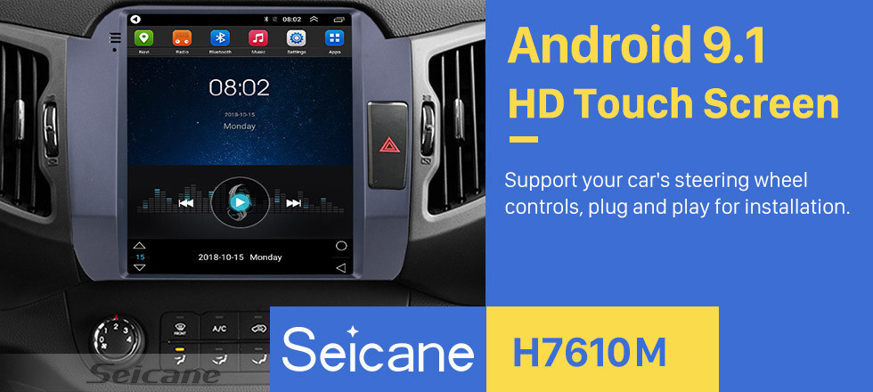 Seicane OEM 9.7 inch Car GPS Radio HD Touchscreen Android 9.1 Stereo for 2011 2012 2013 2014 2015 2016 2017 KIA SportageR Navigation system Bluetooth Wifi Mirror Link USB support DVD Player Carplay 4G Seicane OEM 9.7 inch Car GPS Radio HD Touchscreen Android 9.1 Stereo for 2011 2012 2013 2014 2015 2016 2017 KIA SportageR Navigation system Bluetooth Wifi Mirror Link USB support DVD Player Carplay 4G