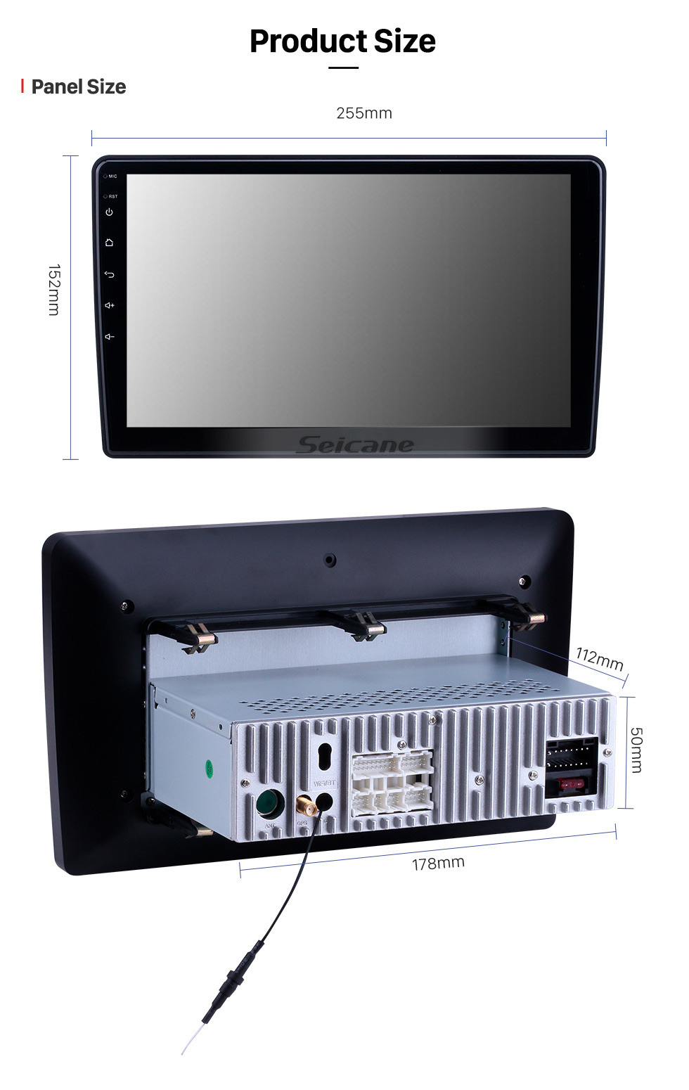 Seicane Android 12.0 HD Touchscreen Carplay for 2007-2012 GMC 2005-2010 Cobalt 2005-2006 Equinox 2006-2011 HHR 2004-2012 Malibu Head Unit Bluetooth GPS Navigation Radio Support Mirror Link 4G WiFi 