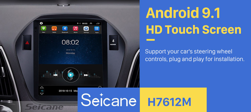 Seicane 2010 2011 2012 2013 2014 2015 Hyundai IX35 HD Pantalla táctil HD 9.7 pulgadas Android 9.1 Estéreo para automóvil Navegación GPS Radio Bluetooth teléfono Música Wifi compatible DVR OBD2 Cámara de visión trasera SWC DVD 4G Seicane 2010 2011 2012 2013 2014 2015 Hyundai IX35 HD Pantalla táctil HD 9.7 pulgadas Android 9.1 Estéreo para automóvil Navegación GPS Radio Bluetooth teléfono Música Wifi compatible DVR OBD2 Cámara de visión trasera SWC DVD 4G