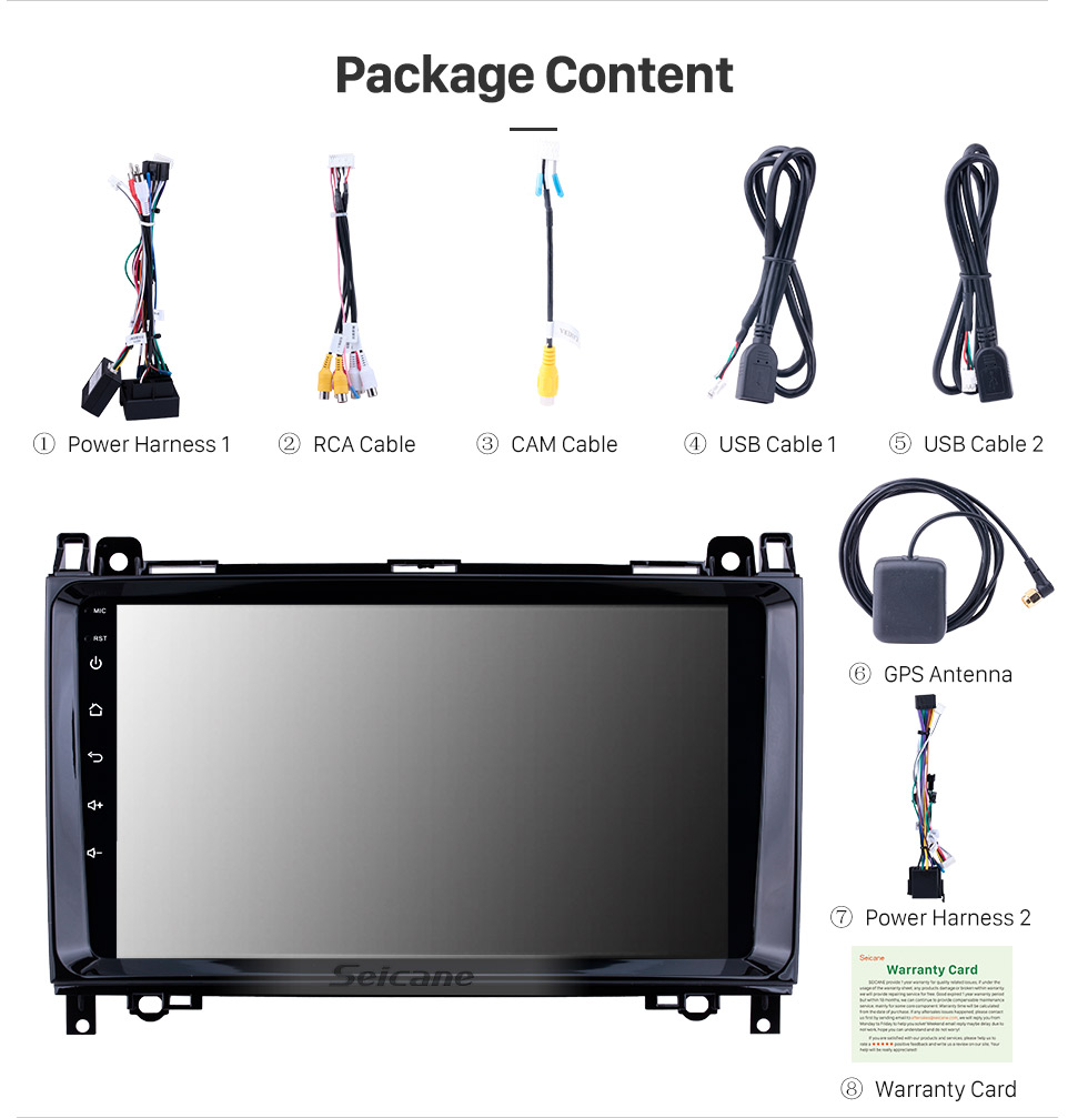 Seicane 9 inch Pure Android 8.1 In Dash GPS Navigation System for 2004-2012 Mercedes Benz B W245 B150 B160 B170 B180 B200 B55 Radio Bluetooth WiFi 1024*600 HD Touchscreen Seicane 9 inch Pure Android 8.1 In Dash GPS Navigation System for 2004-2012 Mercedes Benz B W245 B150 B160 B170 B180 B200 B55 Radio Bluetooth WiFi 1024*600 HD Touchscreen