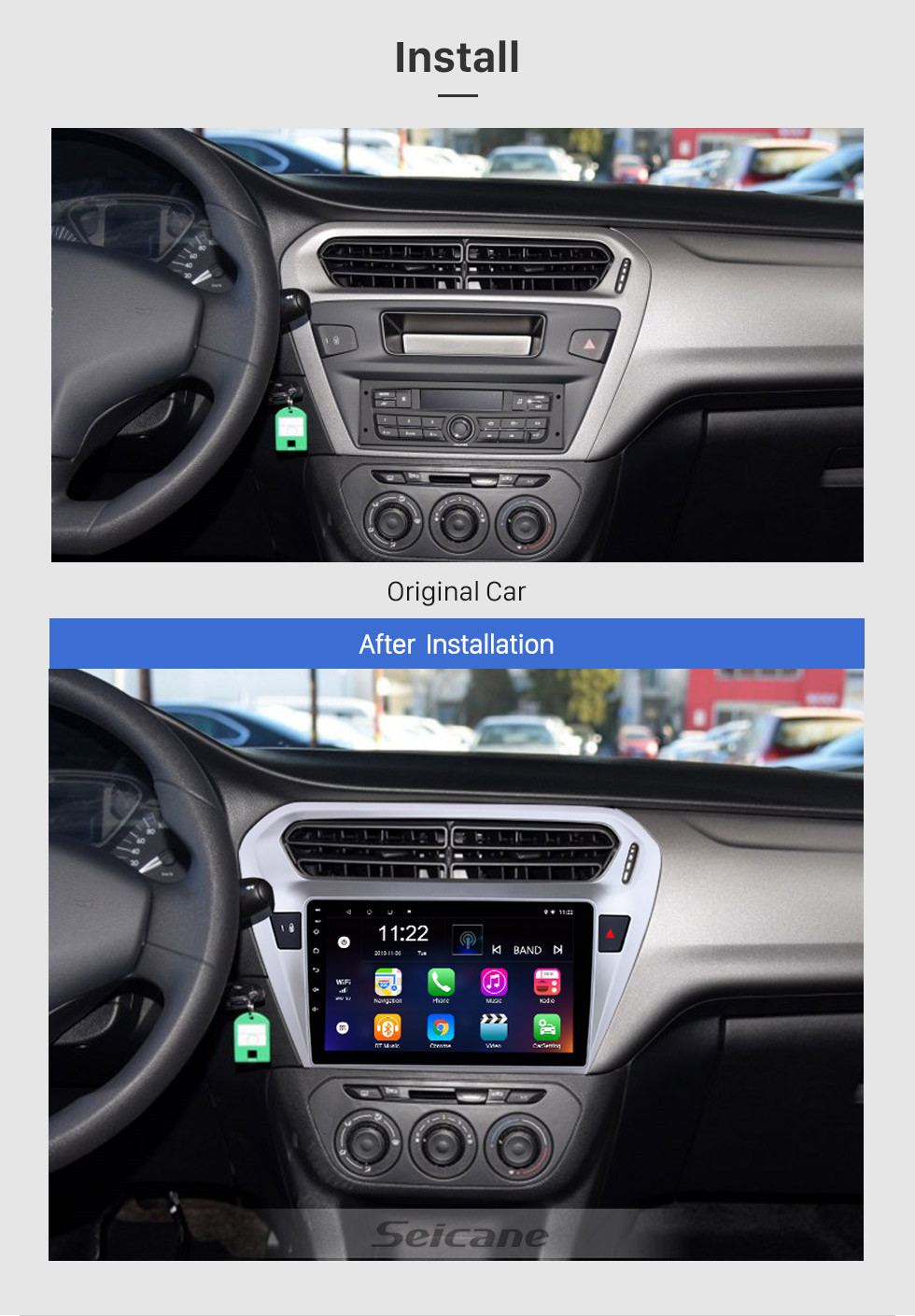 Seicane 9 Inch Android 8.1Touch Screen radio Bluetooth GPS Navigation system For 2013 2014 2015 Citroen Elysee Peguot 301 support TPMS DVR OBD II USB SD 3G WiFi Rear camera Steering Wheel Control Seicane 9 Inch Android 8.1Touch Screen radio Bluetooth GPS Navigation system For 2013 2014 2015 Citroen Elysee Peguot 301 support TPMS DVR OBD II USB SD 3G WiFi Rear camera Steering Wheel Control