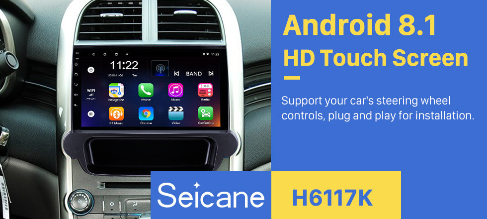 Seicane 9 pulgadas Android 8.1 2012 2013 2014 Chevy Chevrolet Malibu Radio Sistema de navegación GPS con 1024 * 600 Pantalla táctil Bluetooth Cámara de respaldo DVR Control del volante Enlace del espejo Seicane 9 pulgadas Android 8.1 2012 2013 2014 Chevy Chevrolet Malibu Radio Sistema de navegación GPS con 1024 * 600 Pantalla táctil Bluetooth Cámara de respaldo DVR Control del volante Enlace del espejo