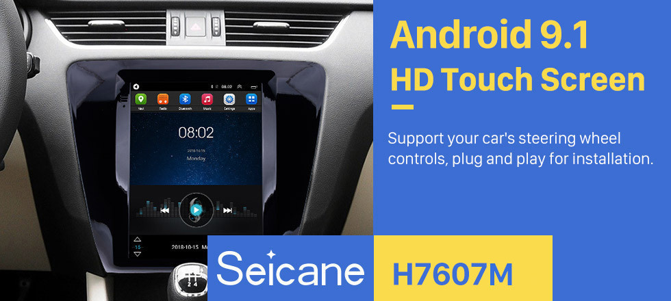 Seicane 9,7 pouces Android 9.1 Radio système de navigation GPS pour 2015 2016 2017 2018 Skoda Octaiva avec 4G WIFI soutien CPU quad-core Lien de rétroviseur OBD2 Commande de volant HD 1080 P Caméra de recul vidéo Seicane 9,7 pouces Android 9.1 Radio système de navigation GPS pour 2015 2016 2017 2018 Skoda Octaiva avec 4G WIFI soutien CPU quad-core Lien de rétroviseur OBD2 Commande de volant HD 1080 P Caméra de recul vidéo