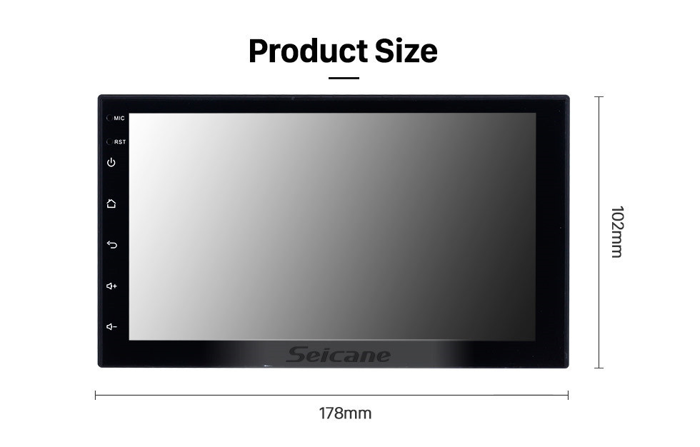 Seicane 7 pouces Android 8.1 2 DIN Radio à écran tactile pour Universal Toyota Hyundai Kia Nissan Volkswagen Suzuki Honda Système de navigation GPS Bluetooth Musique Caméra de recul Seicane 7 pouces Android 8.1 2 DIN Radio à écran tactile pour Universal Toyota Hyundai Kia Nissan Volkswagen Suzuki Honda Système de navigation GPS Bluetooth Musique Caméra de recul
