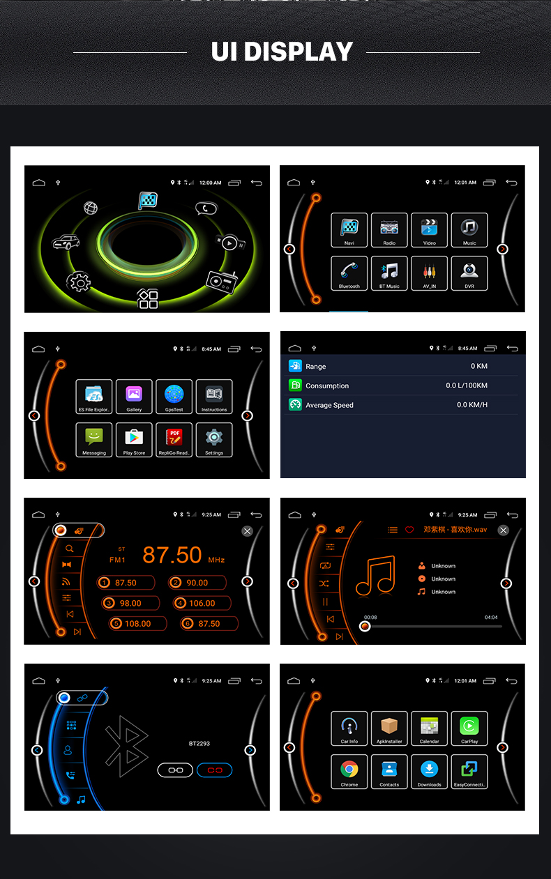Seicane 9,7 Zoll Android 10.0 für 2014-2019 Mini Cooper S Stereo-GPS-Navigationssystem mit Bluetooth-Carplay-Unterstützung Rückfahrkamera