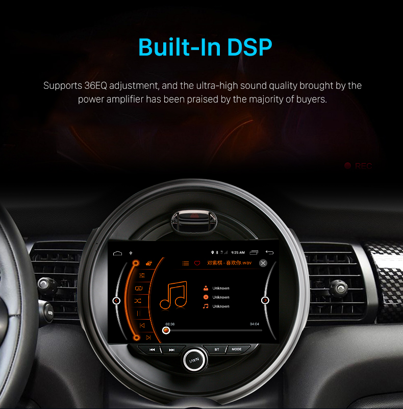 Seicane 9,7 polegadas android 10.0 para 2014-2019 mini cooper s sistema de navegação gps estéreo com suporte bluetooth carplay câmera retrovisor