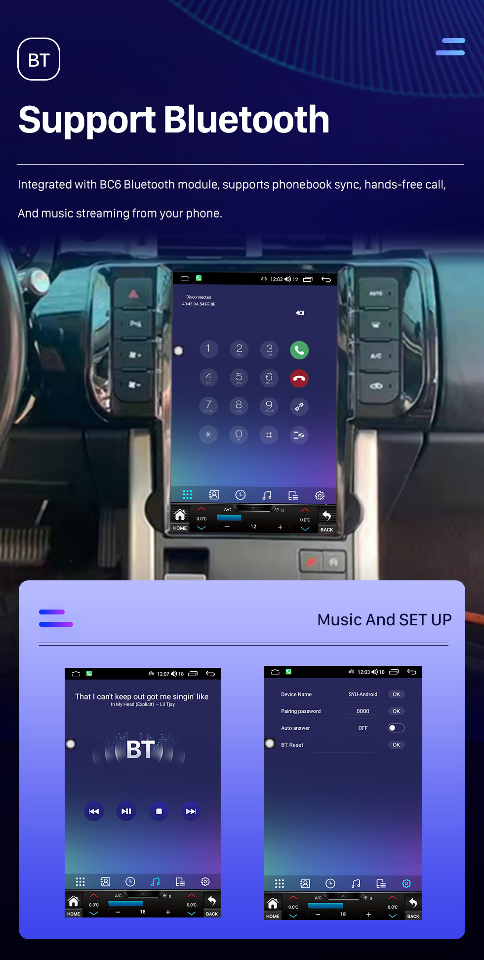Seicane OEM 12.1 pulgadas Android 10.0 para 2014 2015 2016 2017 2018 Landrover Evoque Radio Sistema de navegación GPS con pantalla táctil HD Soporte Bluetooth Carplay OBD2 DVR TPMS