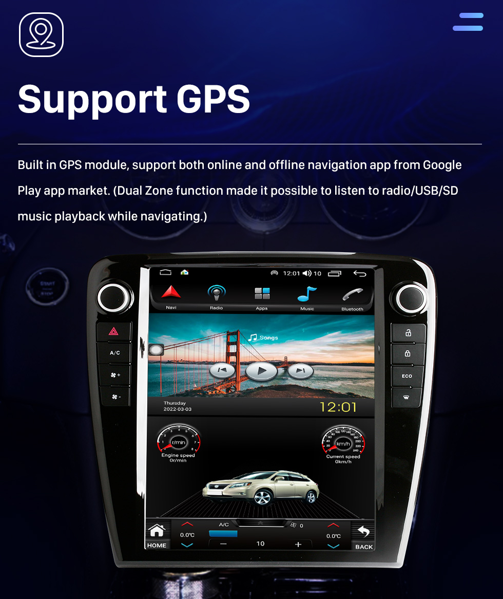 Seicane OEM 12,1-дюймовый Android 10.0 для 2010-2018 Jaguar XJL Radio GPS-навигационная система с сенсорным экраном HD Bluetooth Поддержка Carplay OBD2 DVR TPMS