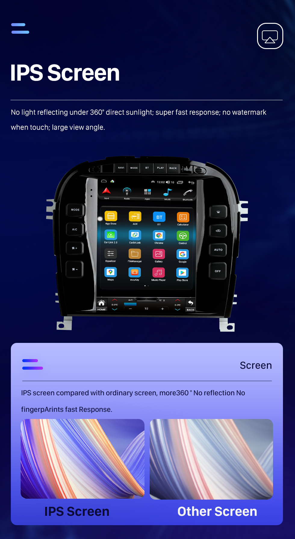 Seicane Pantalla táctil de 9.7 pulgadas Android 10.0 Estéreo para 2004 Jaguar S-TYPE Radio posventa con Carplay Bluetooth GPS incorporado Soporte Cámara de 360 ° Control del volante