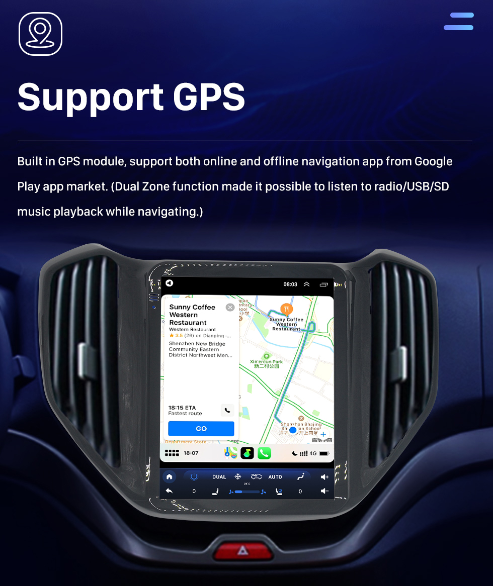 Seicane 9,7&amp;quot; Android 10.0 Touchscreen Radio für 2016 2017 2018 Changan CX70 Audio System mit Carplay Bluetooth Unterstützung GPS Navigation 360° Kamera DAB+