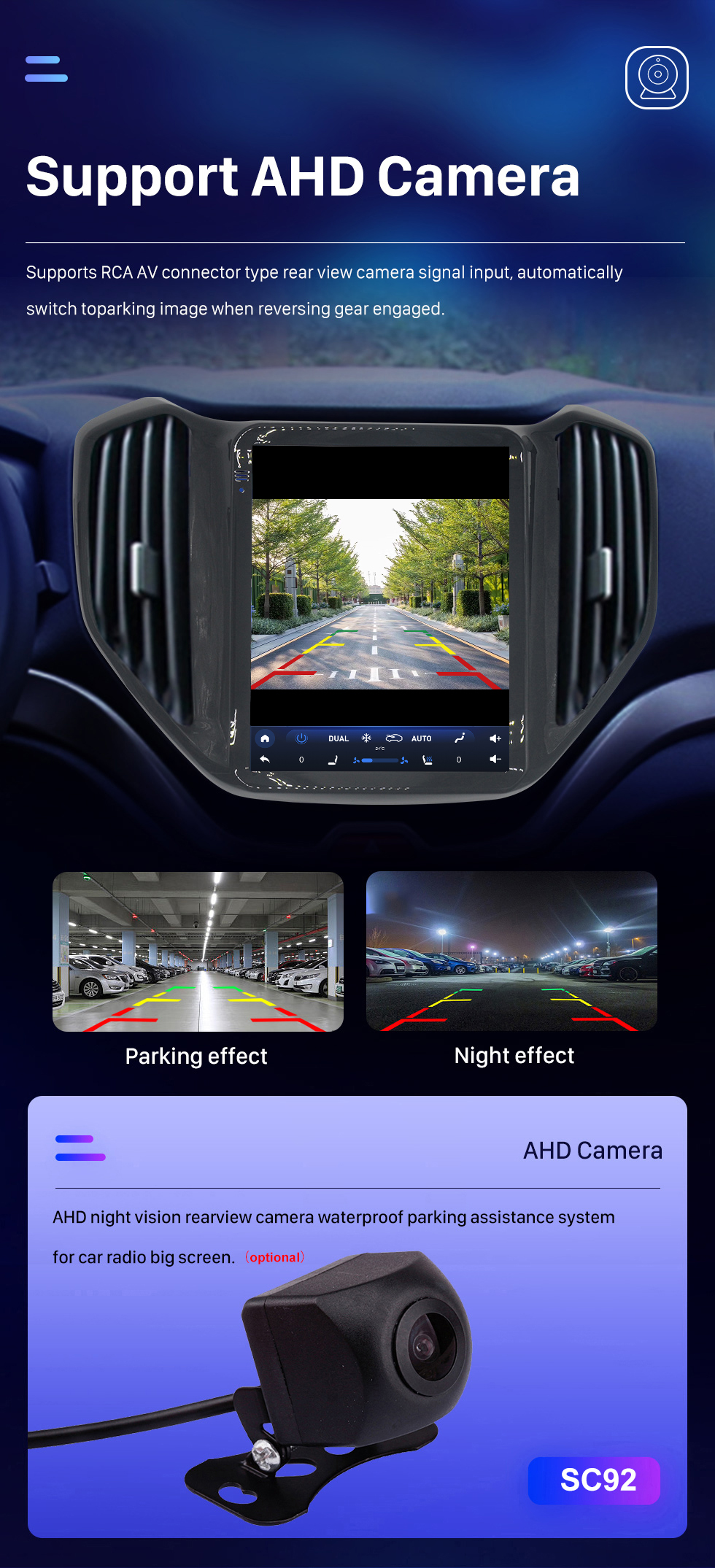 Seicane 9,7-дюймовое радио с сенсорным экраном Android 10.0 для 2016 2017 2018 Аудиосистема Changan CX70 с поддержкой Carplay Bluetooth GPS-навигация 360 ° Камера DAB +