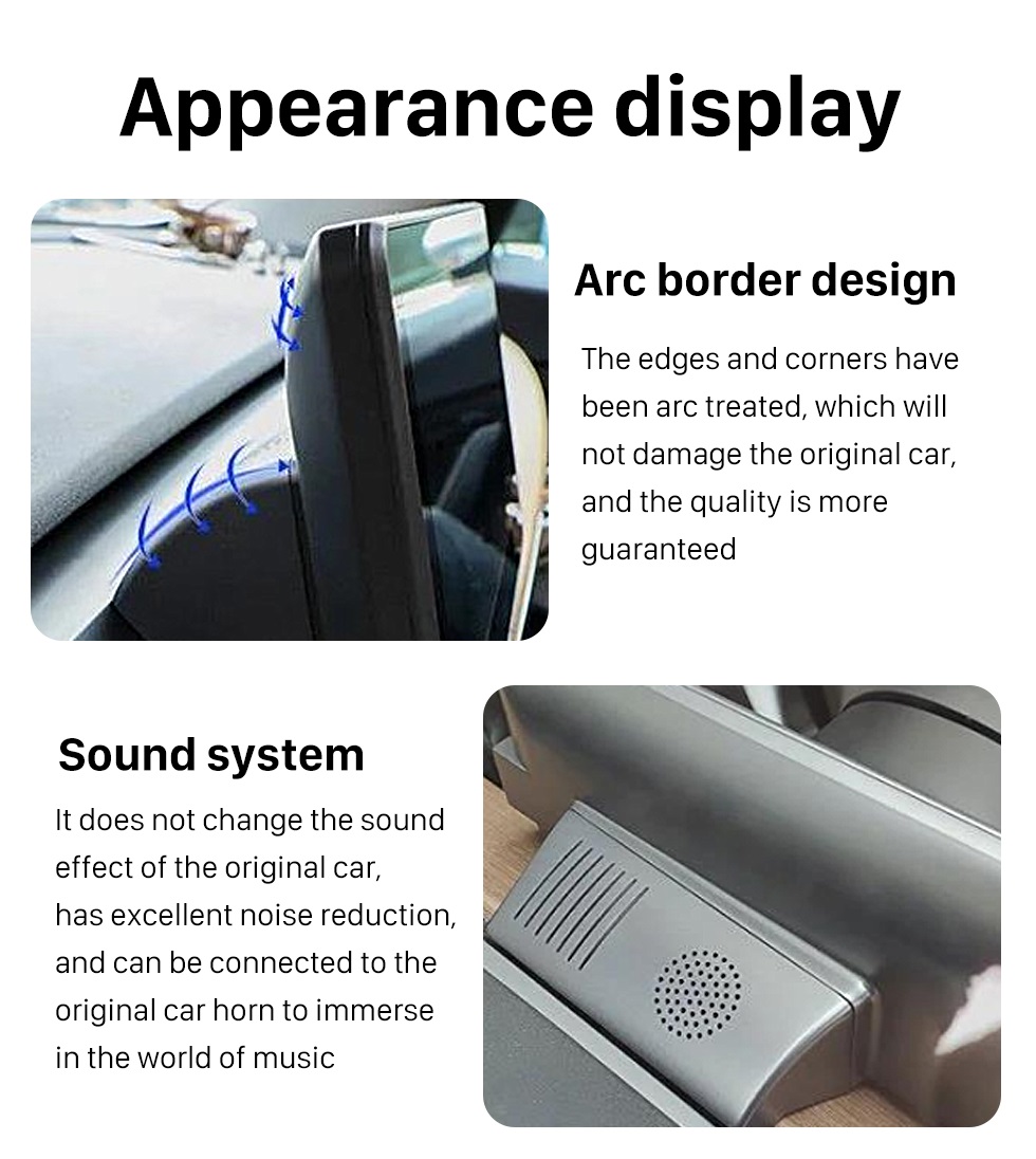 Seicane Quality HD Touch Screen Car Dashboard Instrument Cluster for 2019 2020 2021 2022 Tesla Model 3 Model Y Car Multimedia Player Support Carplay Android Auto Nav System Front Camera