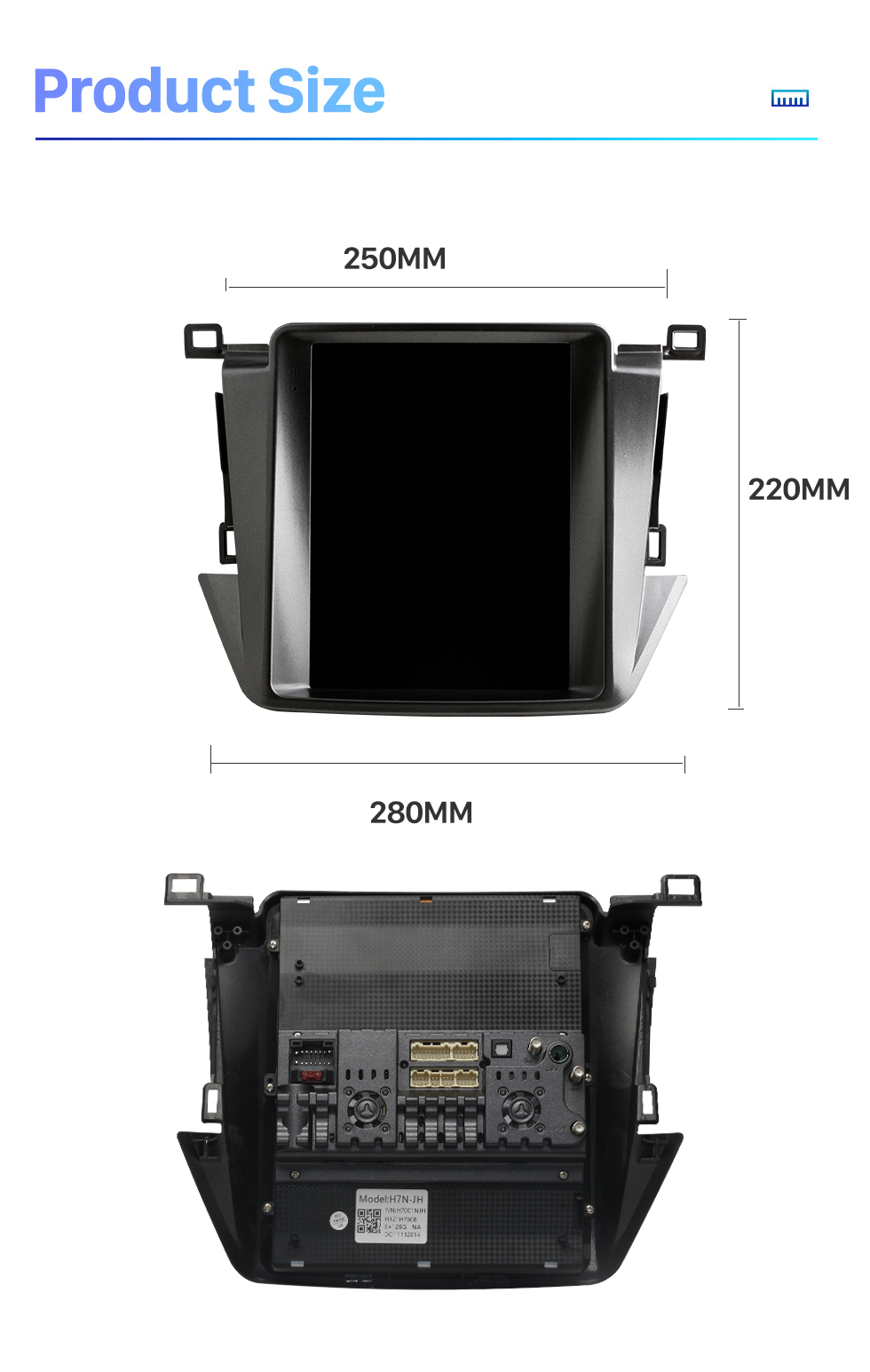 Seicane Android 10.0 9,7 pouces pour 2013-2018 Radio TOYOTA RAV4 avec système de navigation GPS à écran tactile HD Prise en charge Bluetooth Carplay TPMS