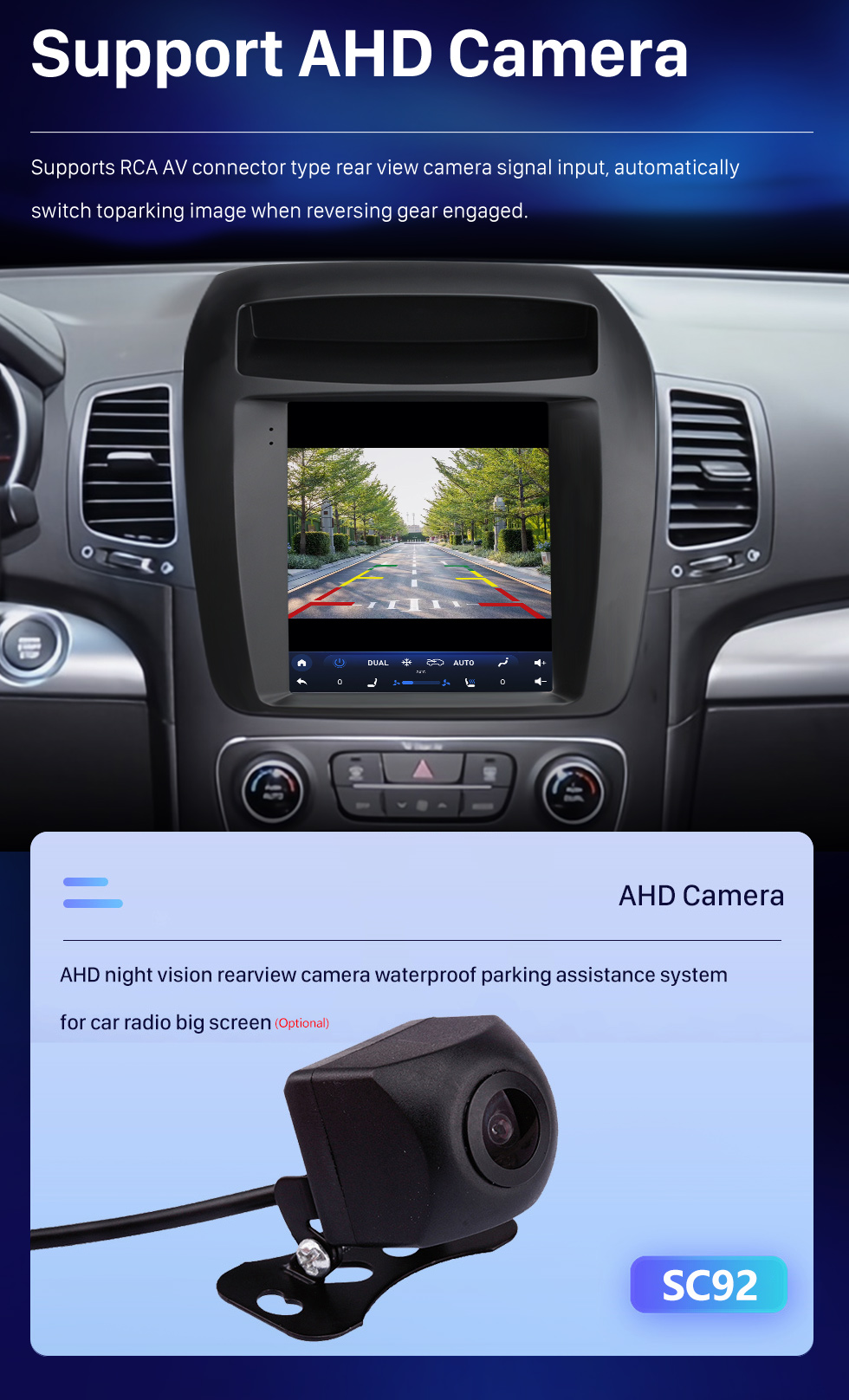 Seicane Best Android Radio for 2013 2014 Kia Sorento High-End Stereo System with GPS Navigation Bluetooth Carplay support Backup Camera TPMS External OBDⅡ