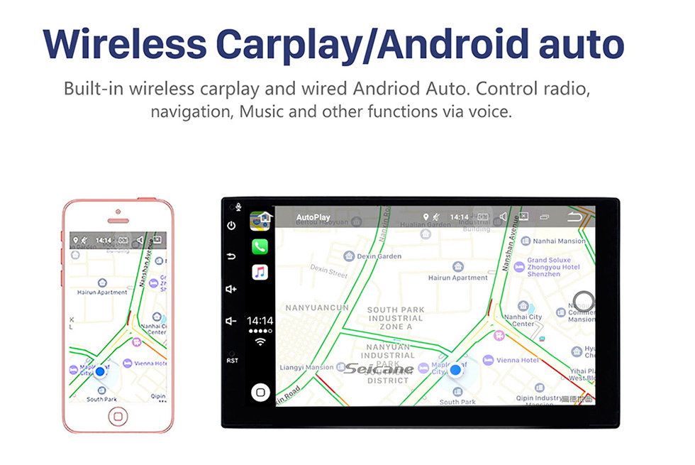 Seicane 9 pulgadas Android 10.0 para 2004-2006 BMW mini Cooper S R53 Radio de navegación GPS con soporte Bluetooth OBD2 DVR Carplay