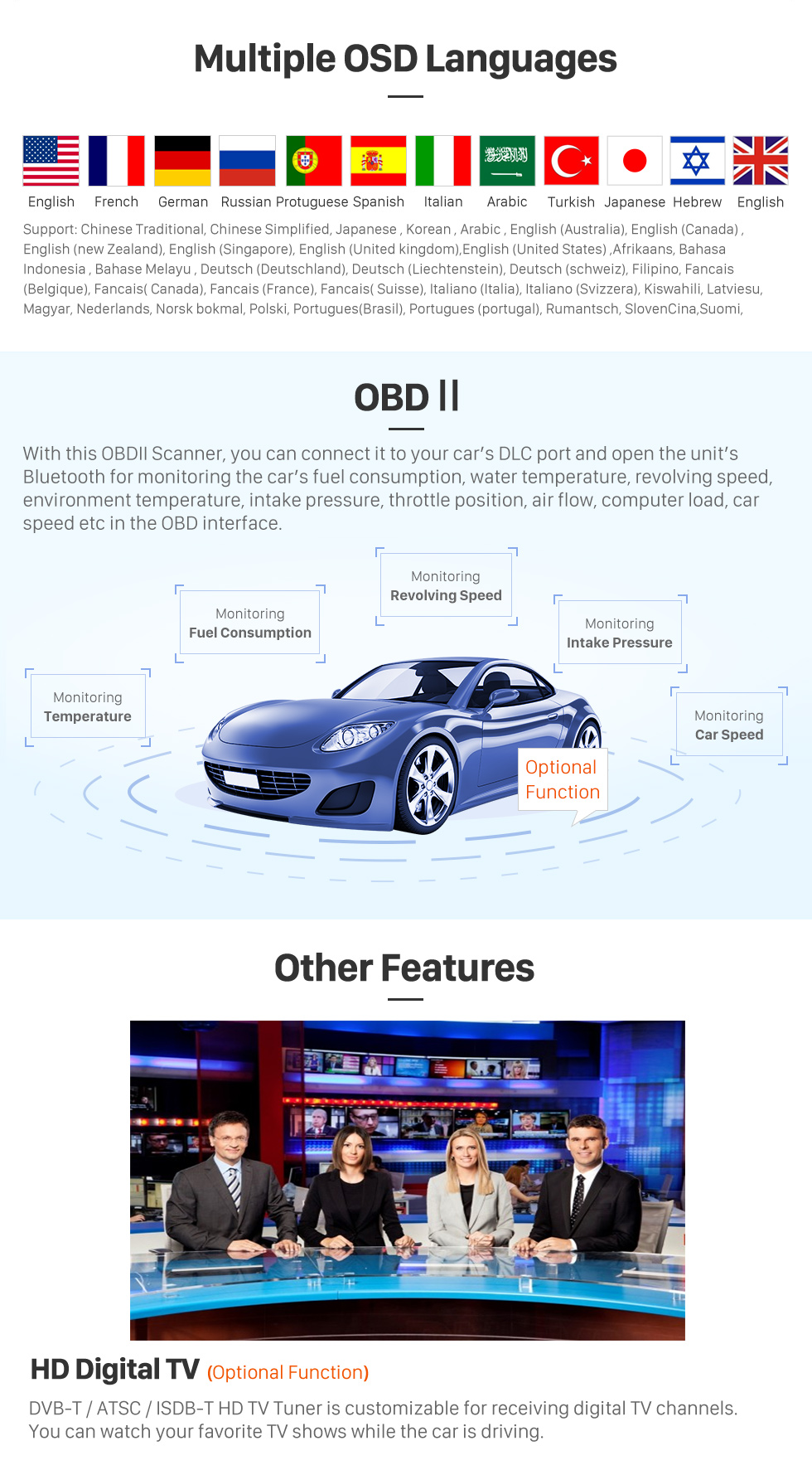 Seicane Estéreo com tela sensível ao toque HD de 10,1 polegadas para 2018 2019 Toyota Yaris Substituição de rádio com navegação GPS Bluetooth Carplay Suporte para rádio FM / AM Câmera de visão traseira WIFI