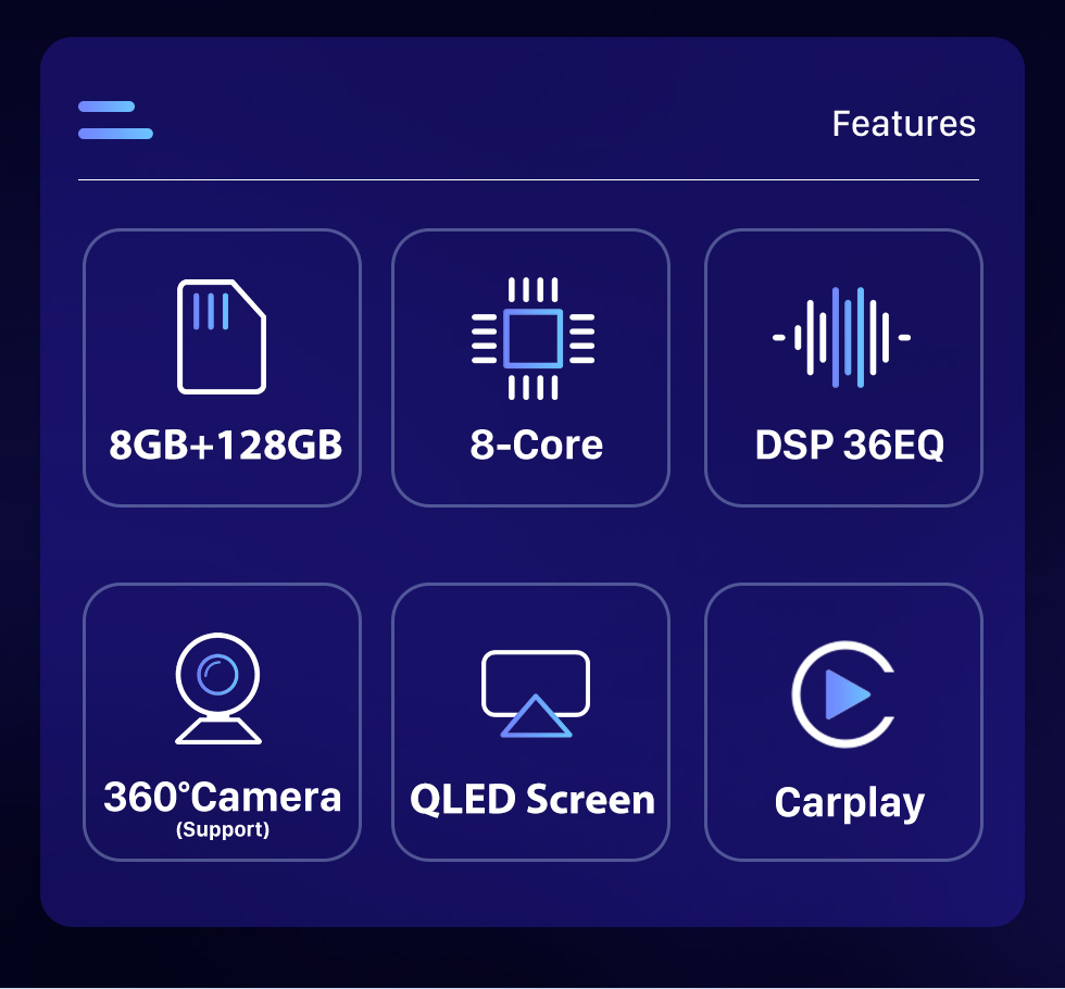 Seicane Écran tactile 9,7 pouces Android 10.0 stéréo pour 2013-2018 Dodge Ram Aftermarket Radio avec Carplay Bluetooth GPS intégré, commande au volant