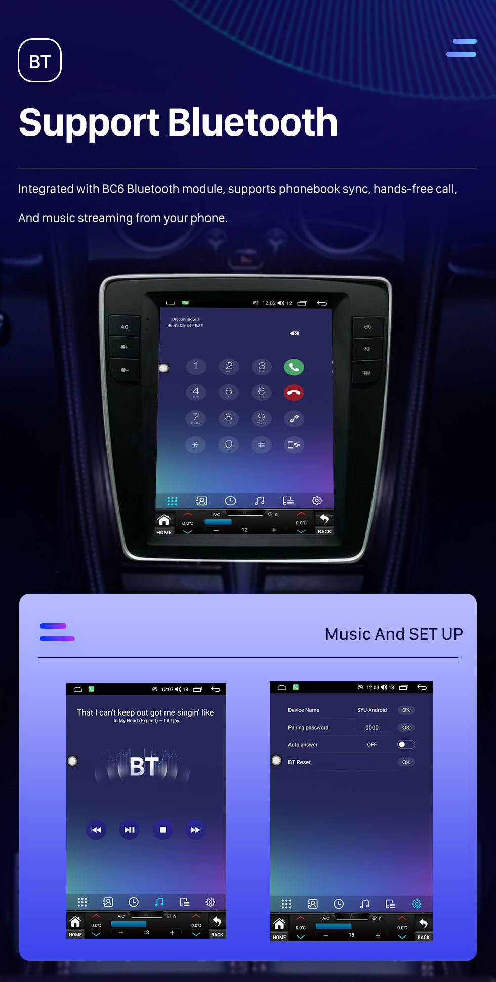 Seicane Rádio de navegação GPS com tela sensível ao toque Android 10.0 HD de 9,7 polegadas para 2012-2019 Bentley Flying Spur Continental com suporte para Bluetooth Carplay Câmera TPMS AHD Seicane Rádio de navegação GPS com tela sensível ao toque Android 10.0 HD de 9,7 polegadas para 2012-2019 Bentley Flying Spur Continental com suporte para Bluetooth Carplay Câmera TPMS AHD