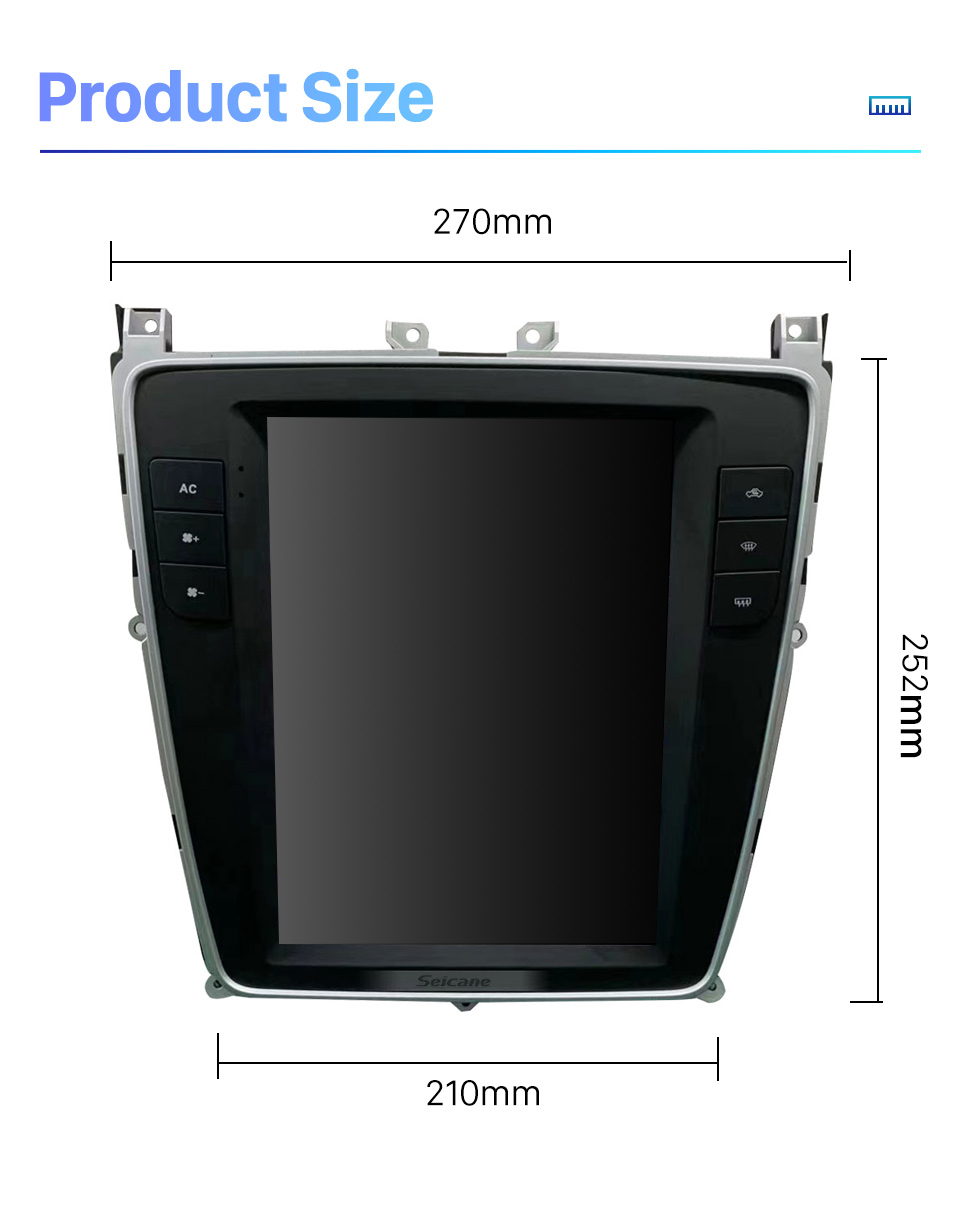 Seicane Radio de navegación GPS con pantalla táctil Android 10.0 HD de 9.7 pulgadas para 2012-2019 Bentley Flying Spur Continental con Bluetooth Carplay compatible con cámara TPMS AHD