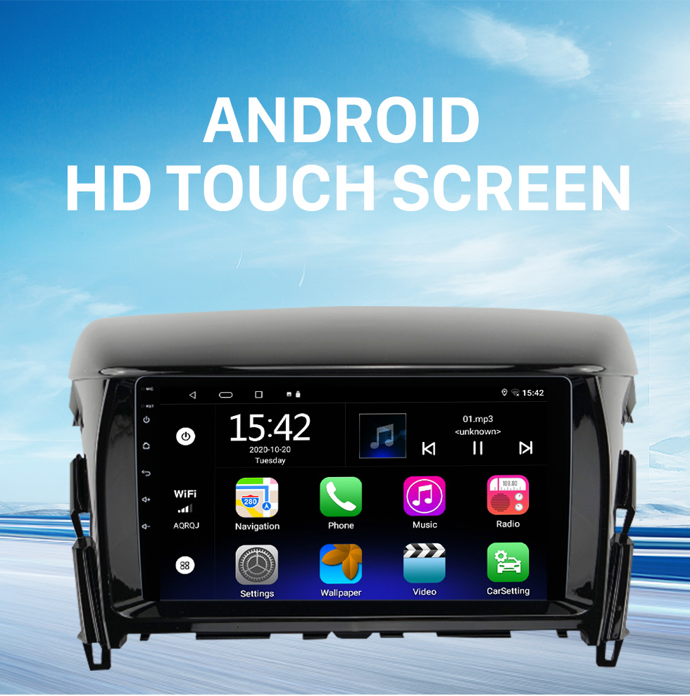 Seicane 9 pulgadas Android 10.0 para 2010-2013 GREAT WALL M1 Sistema de navegación GPS estéreo con soporte de pantalla táctil Bluetooth Cámara de visión trasera