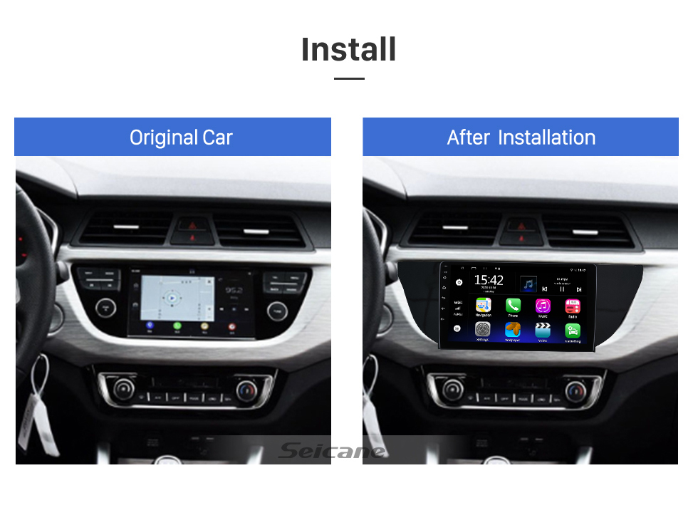 Seicane 9 pouces Android 13.0 pour 2014 2015 2016-2021 MAZDA 2 CX-3 Système de navigation GPS stéréo avec prise en charge de l&amp;#39;écran tactile Bluetooth Caméra de recul