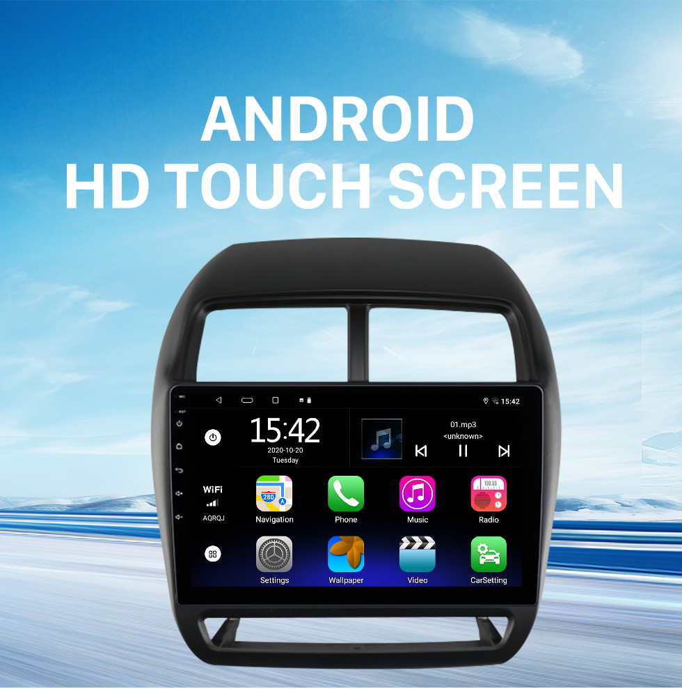 Seicane 9 pouces Android 10.0 pour 2017+ IVECO DAILY Système de navigation GPS stéréo avec prise en charge de l&amp;#39;écran tactile Bluetooth Caméra de recul