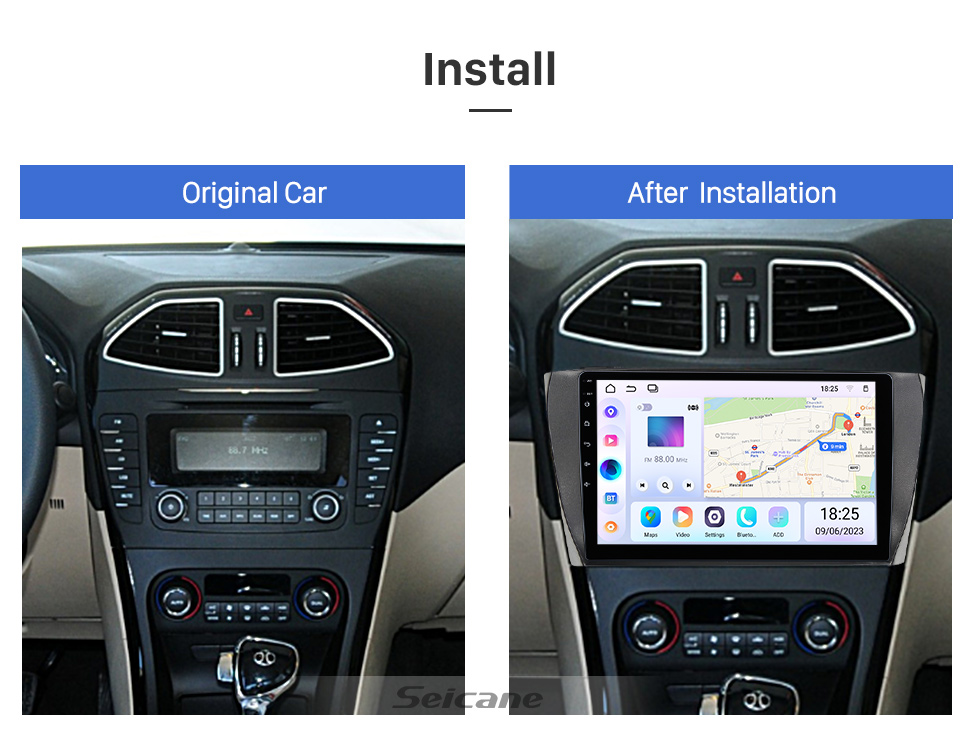 Seicane 10.1 inch HD Touchscreen Stereo for 2013 BAIC SENOVA D70 Radio Replacement with GPS Navigation Bluetooth Carplay FM/AM Radio support Rear View Camera WIFI Seicane 10.1 inch HD Touchscreen Stereo for 2013 BAIC SENOVA D70 Radio Replacement with GPS Navigation Bluetooth Carplay FM/AM Radio support Rear View Camera WIFI