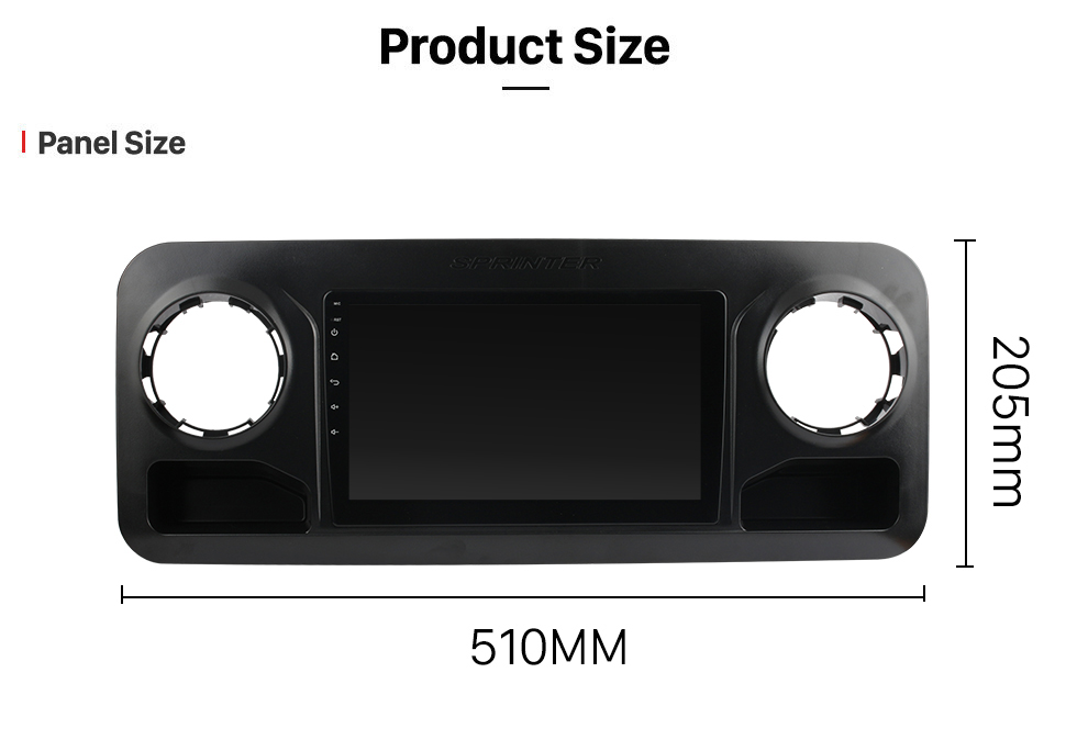 Seicane 10.1 pulgadas Android 12.0 para 2018 2019 2020 2021+ BENZ SPRINTER LHD Sistema de navegación GPS estéreo con soporte de pantalla táctil Bluetooth Cámara de visión trasera