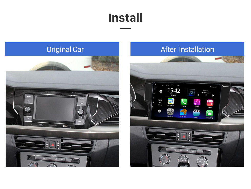 Seicane 10.1 inch Android 12.0 for 2019 VOLKSWAGEN PASSAT Stereo GPS navigation system with Bluetooth Touch Screen support Rearview Camera